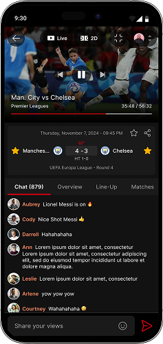 Live Scores Screen
